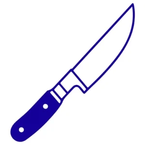 Graphic of a knife as site icon for Halifax Sharpening business
